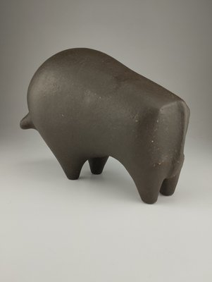 Mid-Century Bull Sculpture in Ceramic-SFQ-2024480