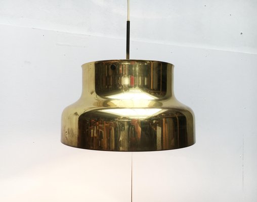 Mid-Century Bumling Brass Ceiling Lamp by Anders Pehrson for Ateljé Lyktan, 1960s-UAH-844737