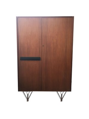 Mid-Century Cabinet with 2 Teak Doors & Interior Shelves-GGK-744099