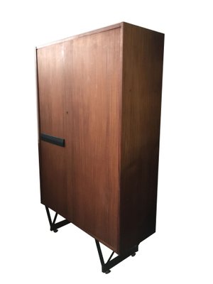 Mid-Century Cabinet with 2 Teak Doors & Interior Shelves-GGK-744099