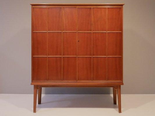 Mid-Century Cabinet with Relief Doors in the Manner of Oscar Nilsson, 1940s-OGU-957648