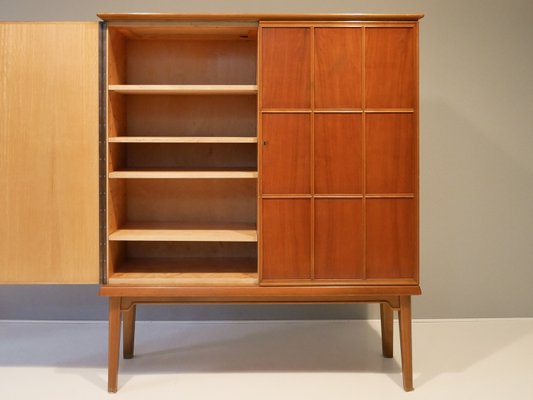 Mid-Century Cabinet with Relief Doors in the Manner of Oscar Nilsson, 1940s-OGU-957648