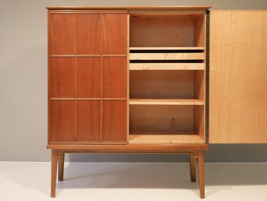 Mid-Century Cabinet with Relief Doors in the Manner of Oscar Nilsson, 1940s-OGU-957648