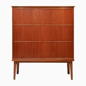 Mid-Century Cabinet with Relief Doors in the Manner of Oscar Nilsson, 1940s-OGU-957648