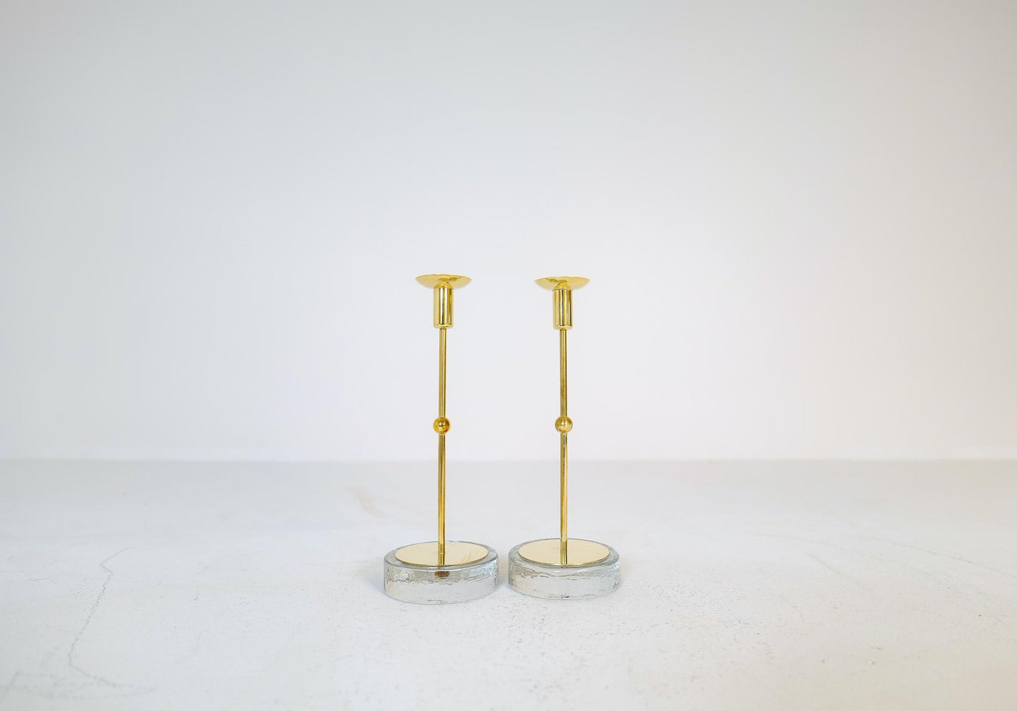 Mid-Century Candleholders by Gunnar Ander for Ystad Metall, Sweden, 1950s, Set of 4