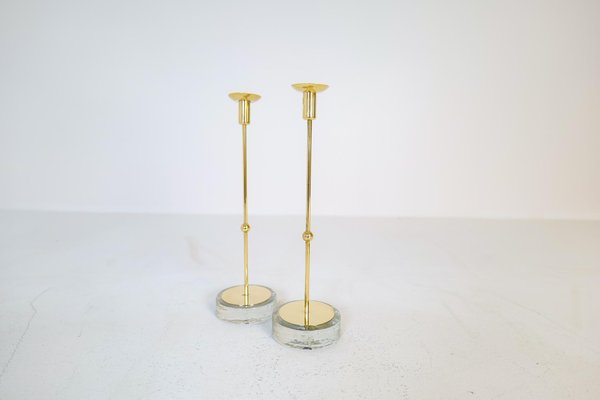 Mid-Century Candleholders by Gunnar Ander for Ystad Metall, Sweden, 1950s, Set of 4-UYK-1294005