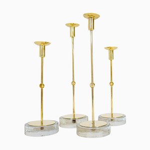 Mid-Century Candleholders by Gunnar Ander for Ystad Metall, Sweden, 1950s, Set of 4-UYK-1294005