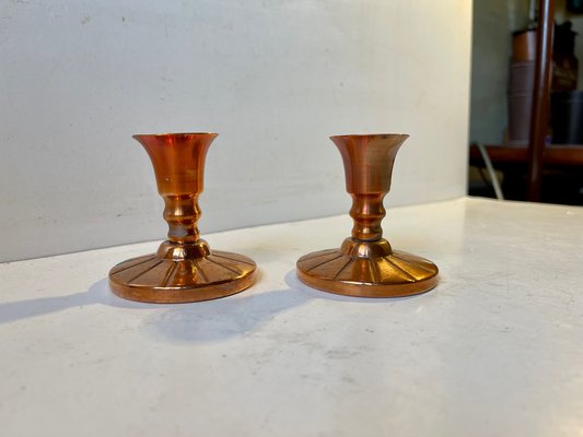 Mid-Century Candlesticks in Copper by Cawa, 1960s, Set of 2-LCR-1239211