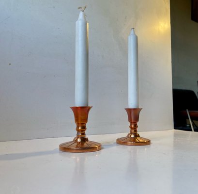 Mid-Century Candlesticks in Copper by Cawa, 1960s, Set of 2-LCR-1239211