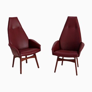 Mid-Century Capitan Armchairs by Adrian Pearsall, 1950s, Set of 2-RCE-1100096