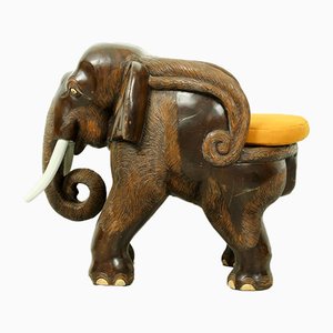 Mid-Century Carved Elephant Childrens Chair, 1960s-ZA-727849