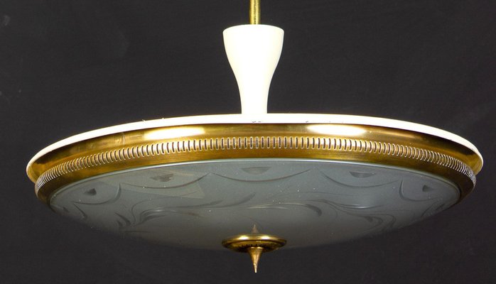 Mid-Century Ceiling Fixture or Pendant by Luigi Brusotti, Italy, 1940-MBH-1032725