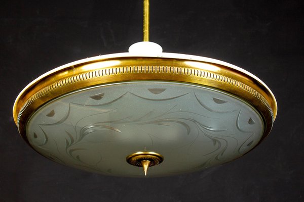 Mid-Century Ceiling Fixture or Pendant by Luigi Brusotti, Italy, 1940-MBH-1032725