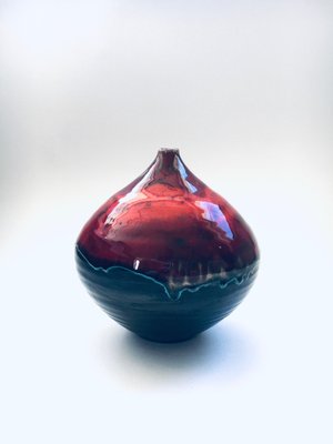 Mid-Century Ceramic Art Vase by Rigo, Belgium, 1960s-RQV-1306677