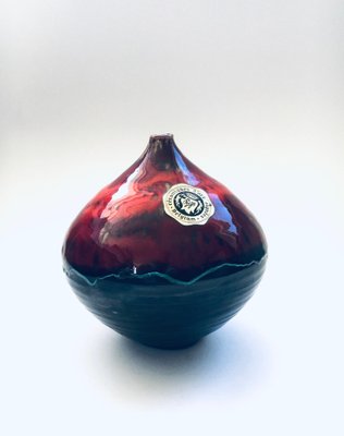 Mid-Century Ceramic Art Vase by Rigo, Belgium, 1960s-RQV-1306677