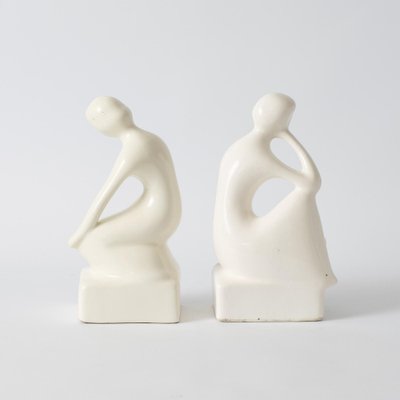 Mid-Century Ceramic Bookends from Royal Delft, 1970s, Set of 2-IXK-1291002