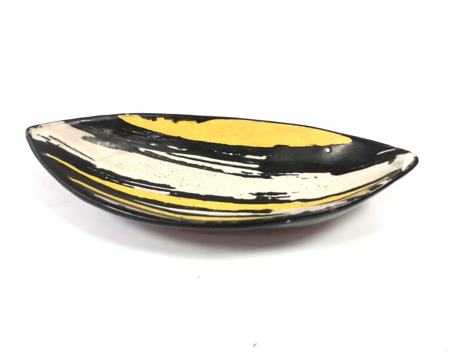 Mid-Century Ceramic Bowl with Expressive Decor by Livia Gorka, 1970s