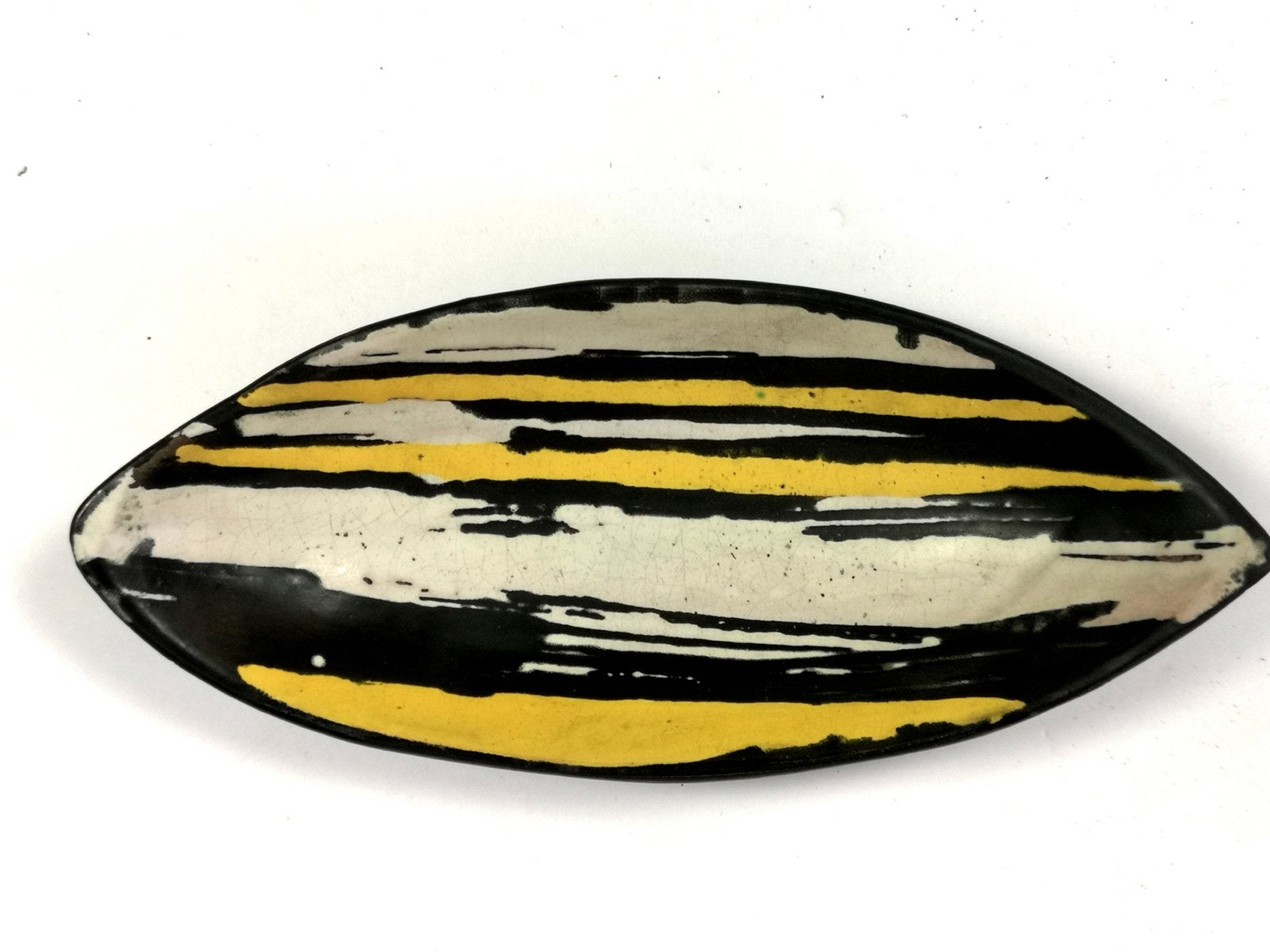 Mid-Century Ceramic Bowl with Expressive Decor by Livia Gorka, 1970s