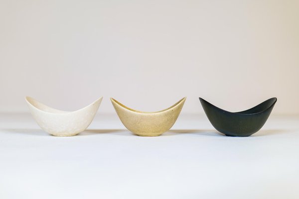 Mid-Century Ceramic Bowls by Gunnar Nylund for Rörstrand, Sweden, Set of 3-UYK-1165822