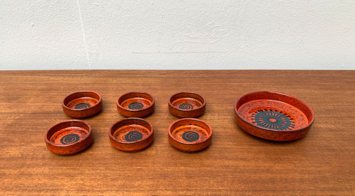 Mid-Century Ceramic Bowls, Set of 7-UAH-1249037