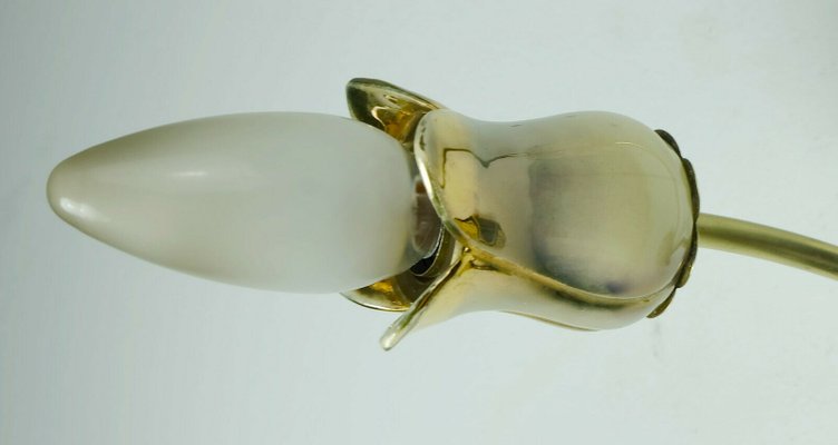 Mid-Century Ceramic Brass Wall Light, 1950s-FH-1092254