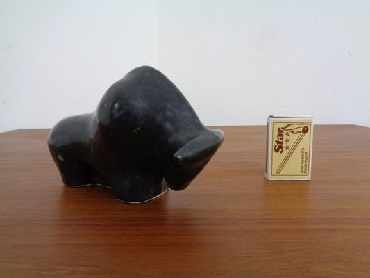 Mid-Century Ceramic Bull, 1960s-RDW-829539