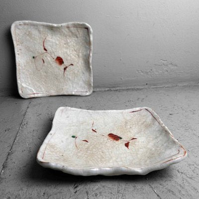 Mid-Century Ceramic Ebi Shrimp Bowls, Japan, 1970s, Set of 2-DWL-1767687