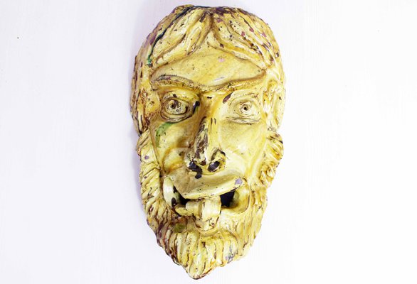 Mid-Century Ceramic Faun Head-BQF-1028153