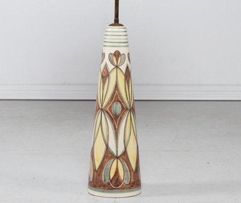 Mid-Century Ceramic Floor Lamp by Rigmor Nielsen for Søholm Denmark, 1950s-QQ-1384273