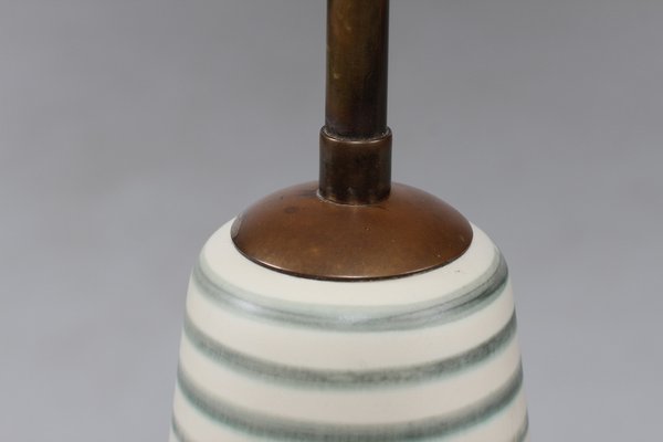 Mid-Century Ceramic Floor Lamp by Rigmor Nielsen for Søholm Denmark, 1950s-QQ-1384273