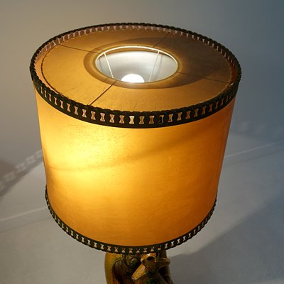 Mid-Century Ceramic Floor or Table Lamp in Mystic and Majestic Mayan Style-RY-694587