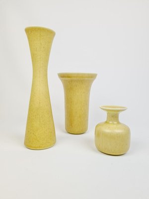 Mid-Century Ceramic Granola Vases Gunnar Nylund for Rörstrand, Sweden, Set of 3-UYK-807007