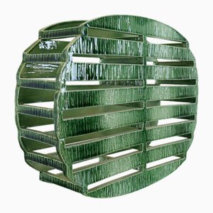 Mid-Century Ceramic Green Artwork-FYZ-1734593