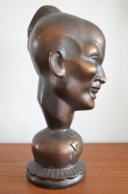 Mid-Century Ceramic Head, 1950s-OV-1262539