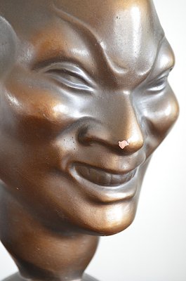 Mid-Century Ceramic Head, 1950s-OV-1262539