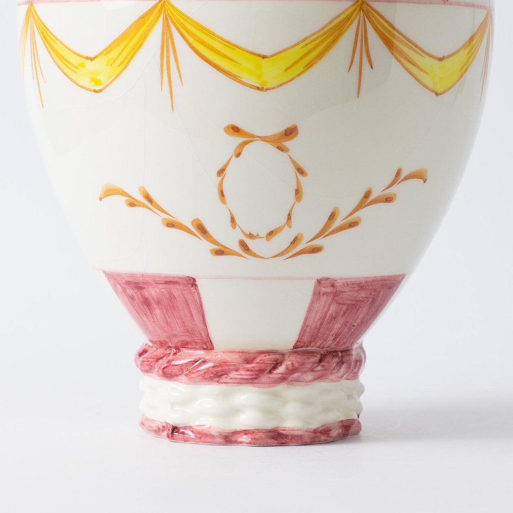 Mid-Century Ceramic Hot Air Baloon Jar from Mancer, 1960s