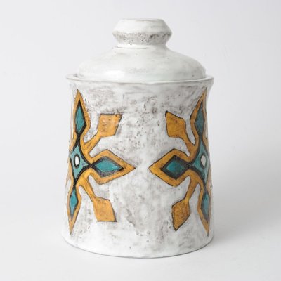 Mid-Century Ceramic Jar by Yvette Manoy, 1950s-IXK-745337