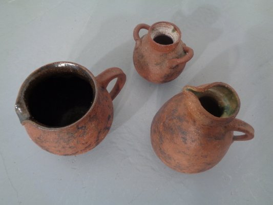 Mid-Century Ceramic Jugs by Gerhard Liebenthron, 1970s, Set of 3-RDW-660238