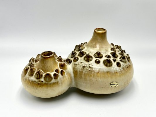 Mid-Century Ceramic Model 3481 Double Vase Sea Urchin by Einer Johansen for Søholm Stoneware, 1960s-ZCY-1785723