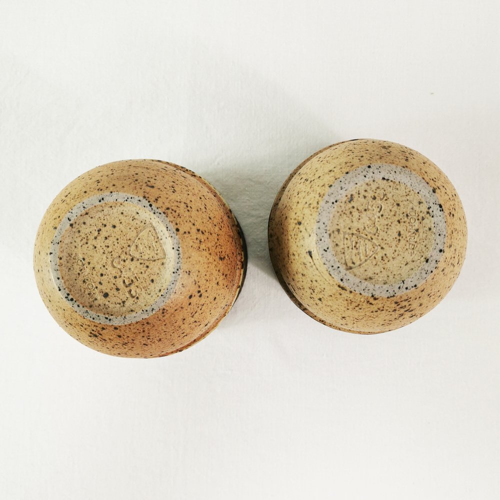 Mid-Century Ceramic Mugs, 1960s, Set of 2