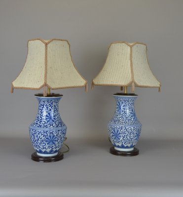 Mid-Century Ceramic Oriental Lamps, Set of 2-AOU-1720541