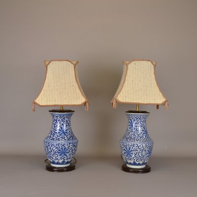 Mid-Century Ceramic Oriental Lamps, Set of 2-AOU-1720541