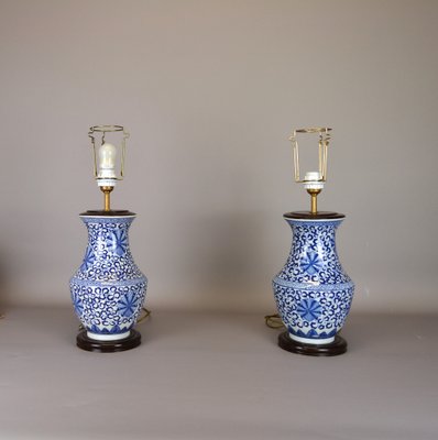 Mid-Century Ceramic Oriental Lamps, Set of 2-AOU-1720541