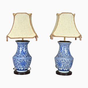 Mid-Century Ceramic Oriental Lamps, Set of 2-AOU-1720541