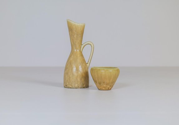 Mid-Century Ceramic Pieces by Carl-Harry Stålhane, Sweden, 1950s, Set of 2-UYK-996384