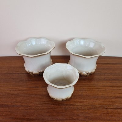 Mid-Century Ceramic Planters from Scheurich, 1960s, Set of 3-ZPB-1817701