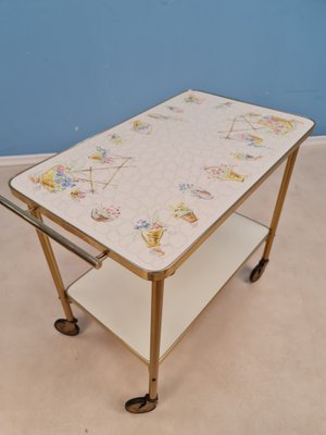 Mid-Century Ceramic Trolley from Opal Möbel, 1950s-IQR-962998