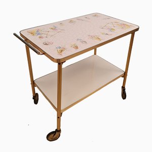 Mid-Century Ceramic Trolley from Opal Möbel, 1950s-IQR-962998