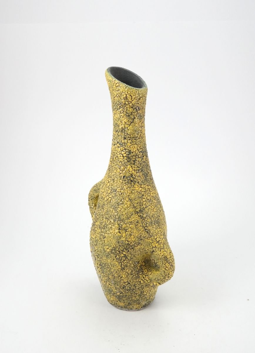 Mid-Century Ceramic Vase with Cortina Cracked Glaze, 1960s