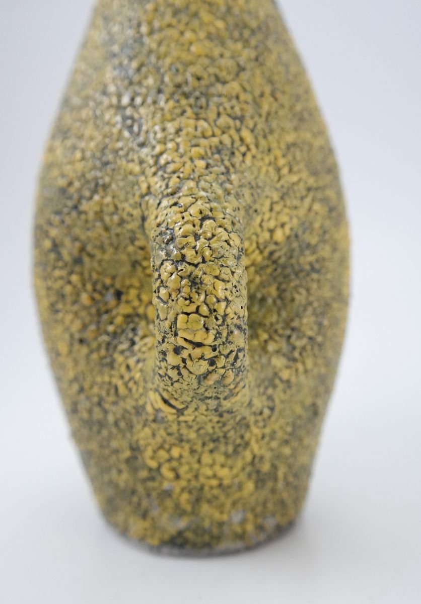 Mid-Century Ceramic Vase with Cortina Cracked Glaze, 1960s